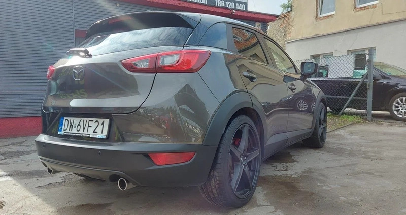 Mazda CX-3 cena 72900 przebieg: 108000, rok produkcji 2018 z Śrem małe 704